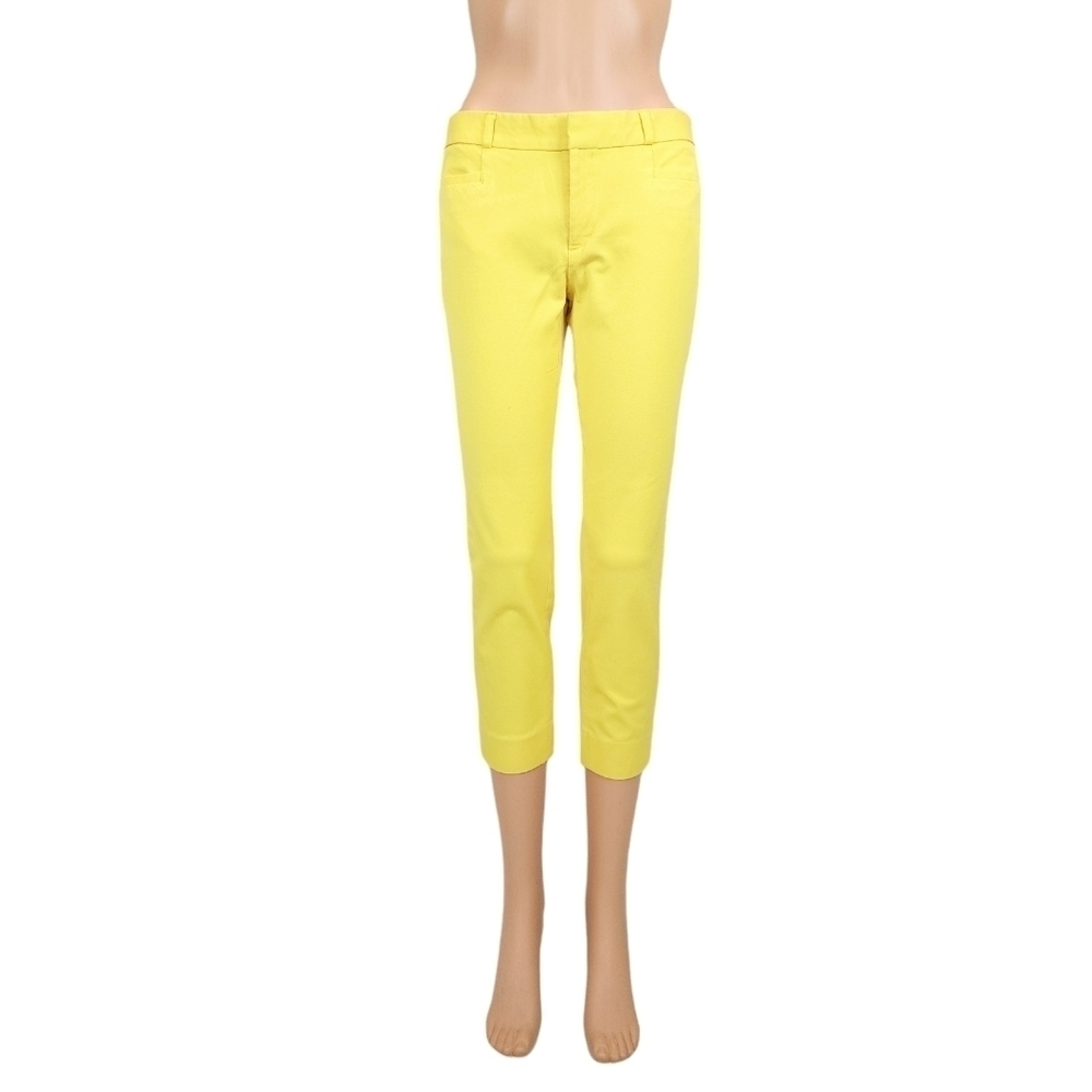 Banana Republic Factory Slogan Fit Yellow Capri